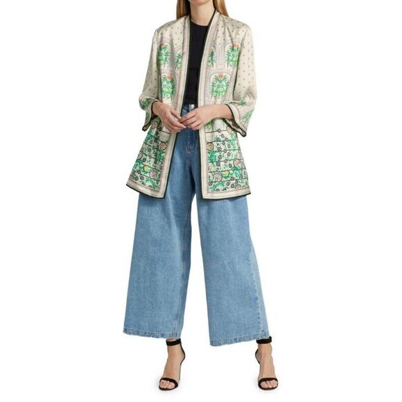 NWD Alice + Olivia Koko Reversible Floral Print Kimono Size M/L 1B402 - Picture 1 of 16